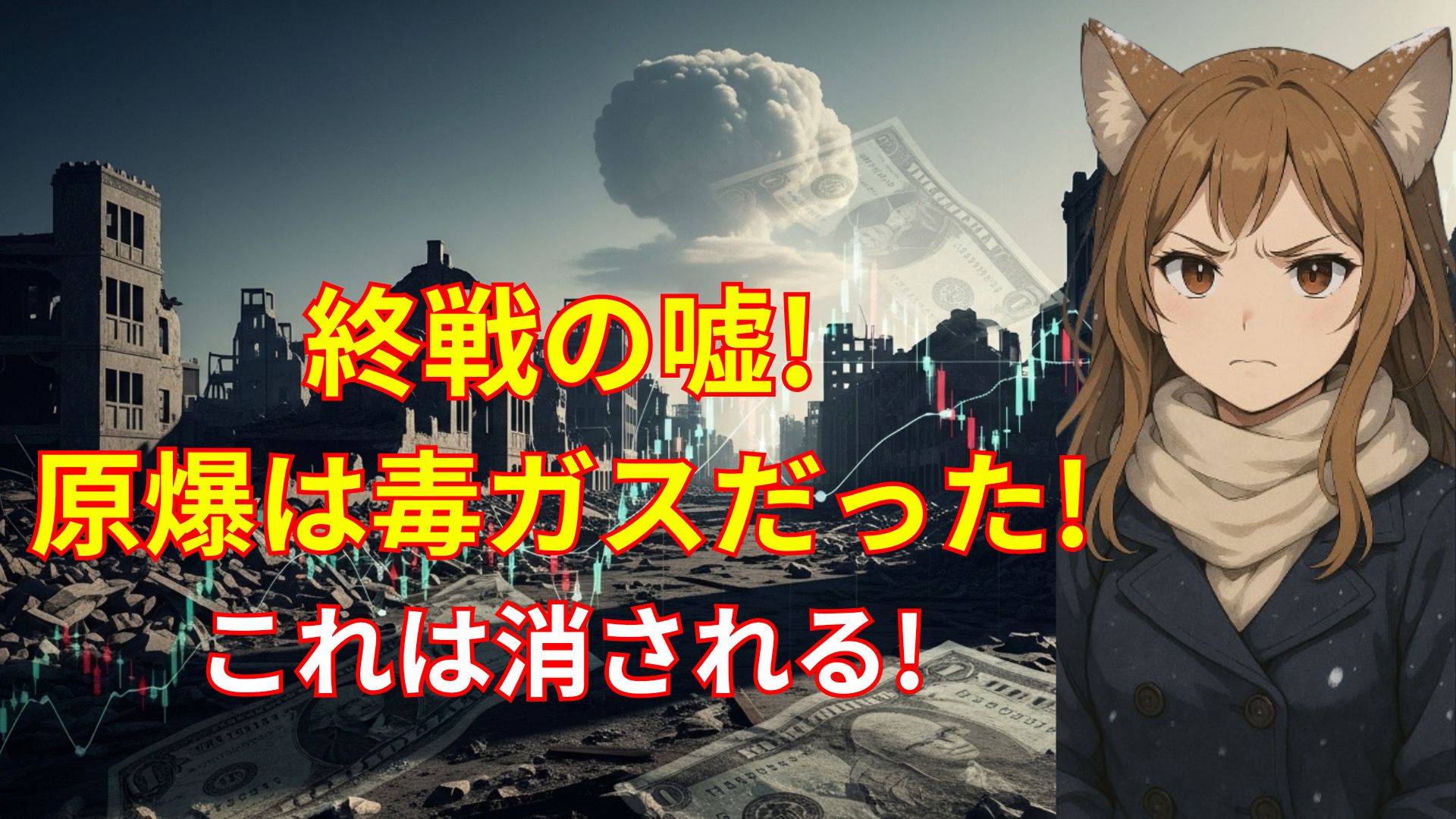 原爆はフェイク説と太平洋戦争終戦直後の真実を暴く記事──毒ガス兵器の可能性、戦後日本を利用した国際金融資本の見本市戦略、軍事と経済の二重構造を解説