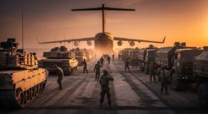 軍産複合体が実働部隊として各国介入を実行する軍事展開のリアル実写イメージ